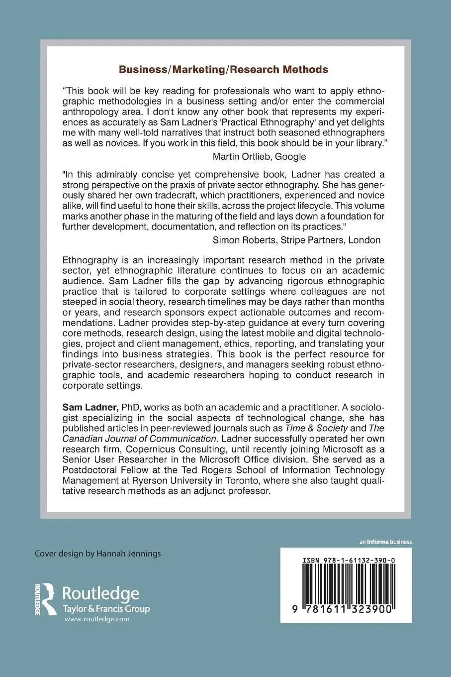 Rückseite: 9781611323900 | Practical Ethnography | Sam Ladner | Taschenbuch | Englisch | 2014