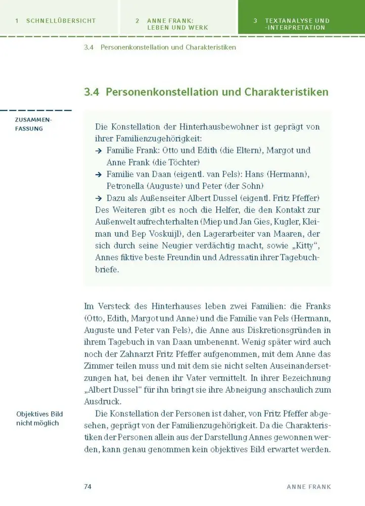 Bild: 9783129303900 | Tagebuch von Anne Frank | Textanalyse und Interpretation | Anne Frank