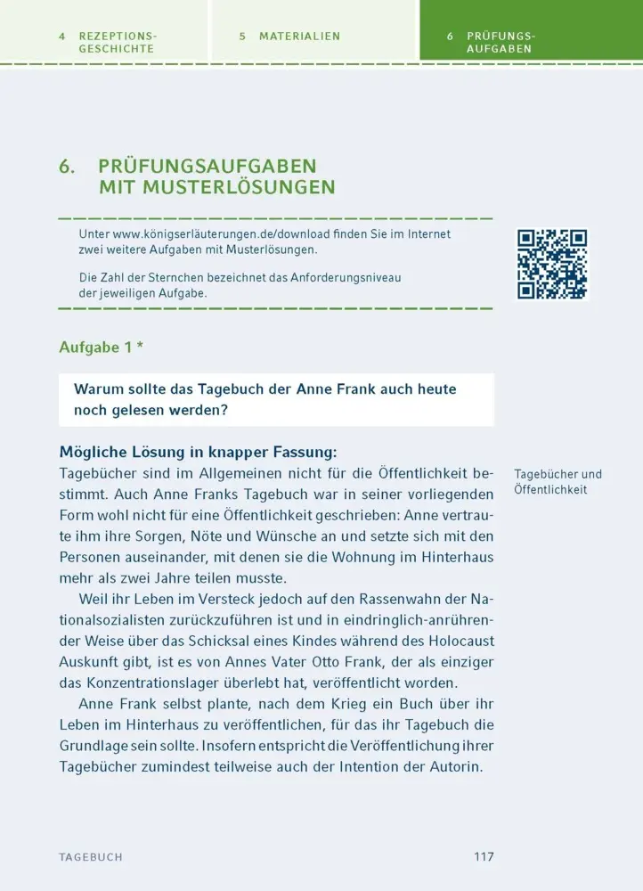 Bild: 9783129303900 | Tagebuch von Anne Frank | Textanalyse und Interpretation | Anne Frank