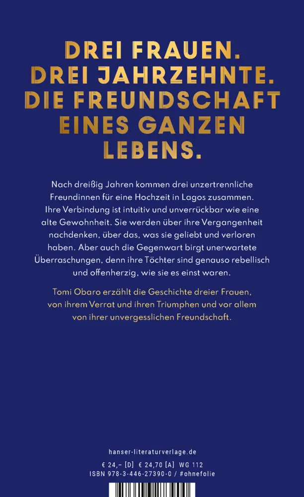Bild: 9783446273900 | Freundin bleibst du immer | Roman | Tomi Obaro | Buch | 320 S. | 2022