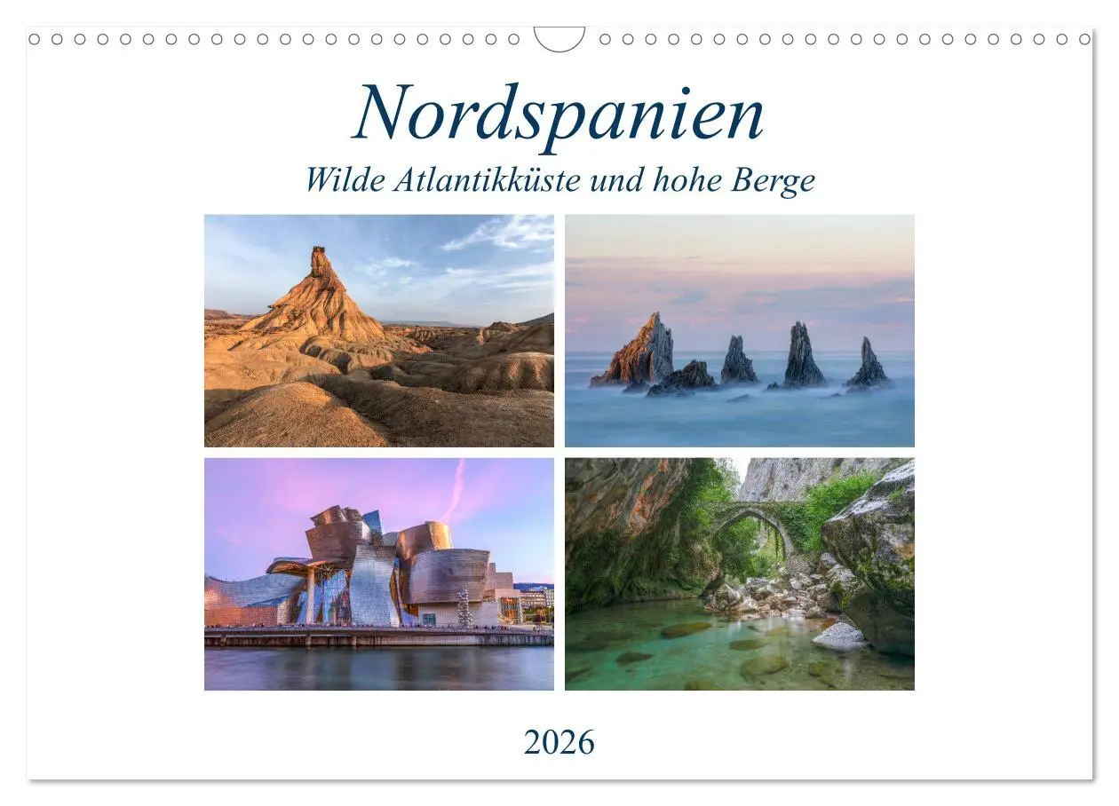 Cover: 9783457923900 | Nordspanien, wilde Atlantikküste und hohe Berge (Wandkalender 2026...