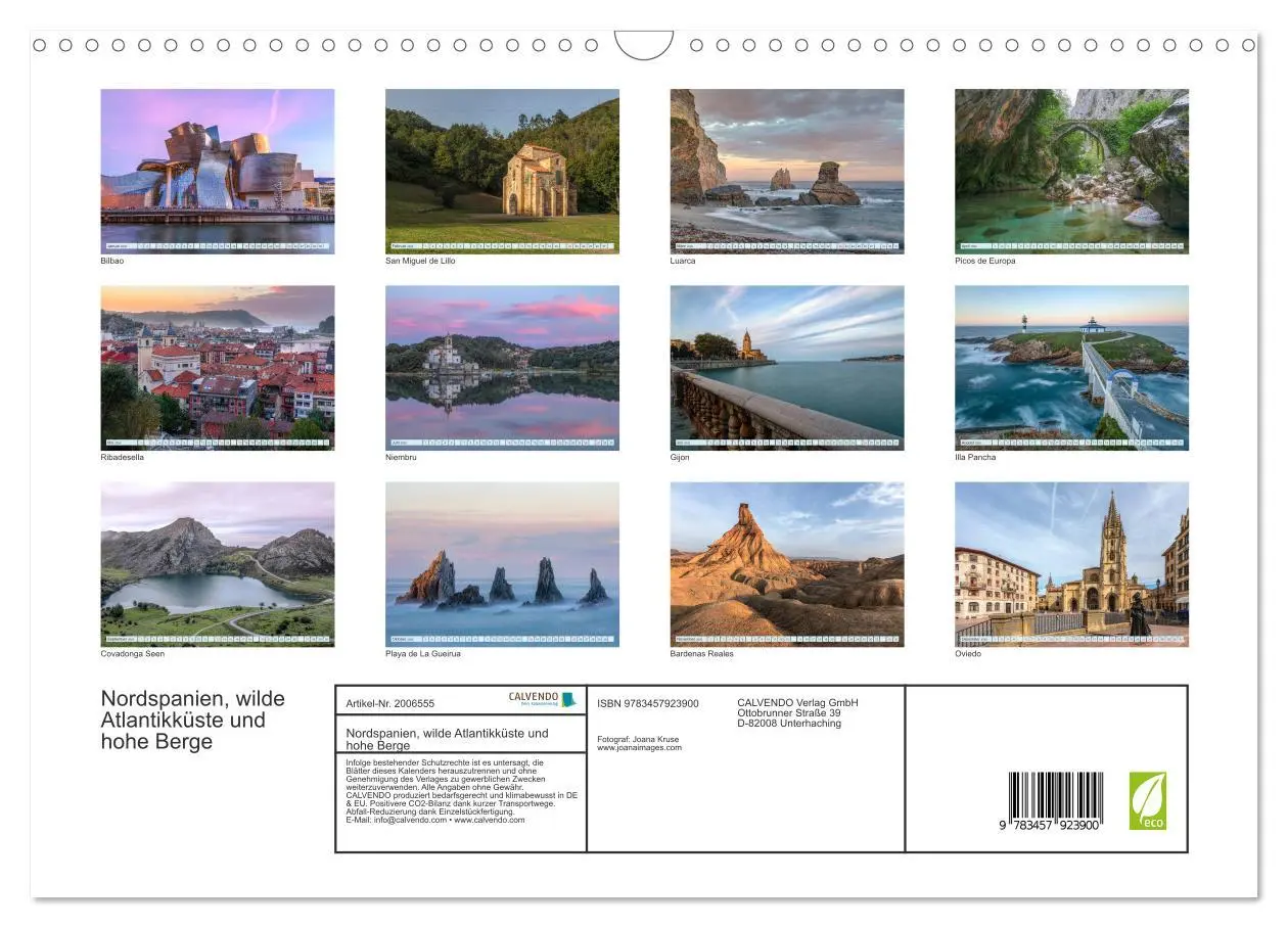 Bild: 9783457923900 | Nordspanien, wilde Atlantikküste und hohe Berge (Wandkalender 2026...