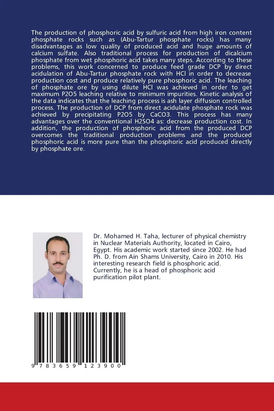 Rückseite: 9783659123900 | Phosphoric Acid | Mohamed Taha (u. a.) | Taschenbuch | Paperback