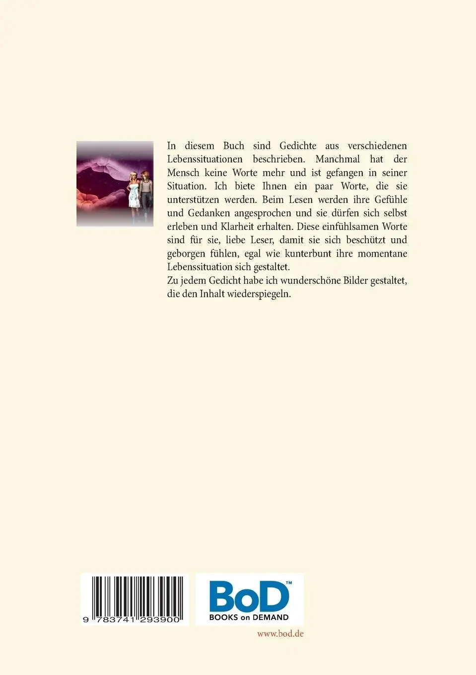 Rückseite: 9783741293900 | Wunderschöne Gedichte | Rosemarie Eichmüller | Taschenbuch | 108 S.