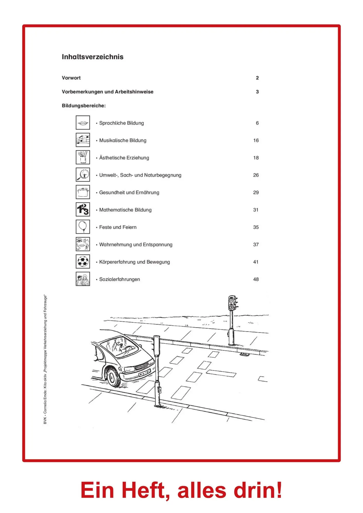 Bild: 9783867403900 | Kita aktiv Projektmappe Verkehrserziehung und Fahrzeuge | Emde | 48 S.