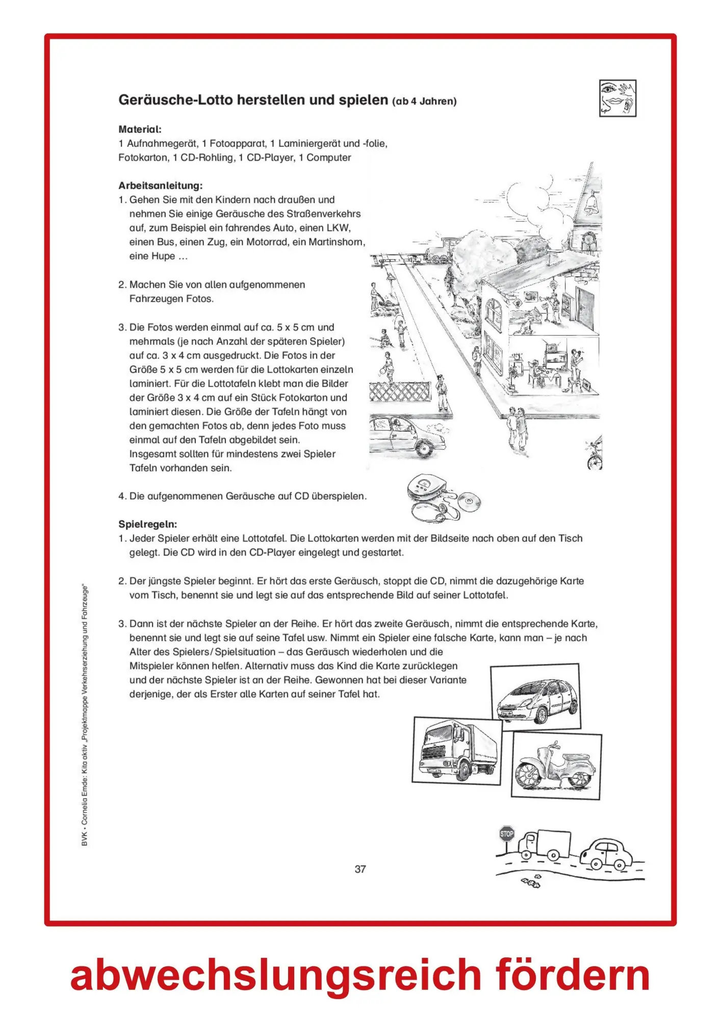 Bild: 9783867403900 | Kita aktiv Projektmappe Verkehrserziehung und Fahrzeuge | Emde | 48 S.