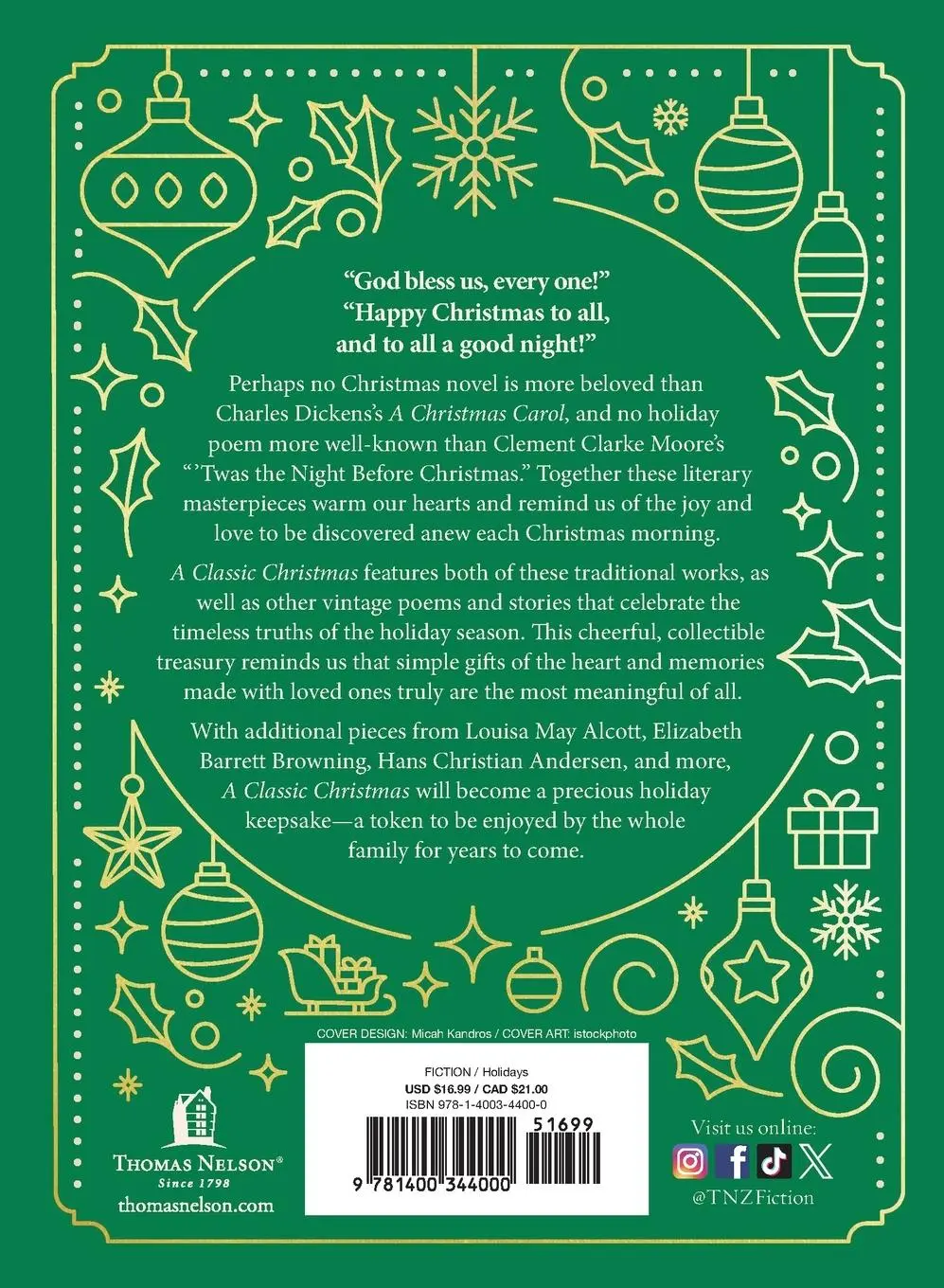Rückseite: 9781400344000 | A Classic Christmas | A Collection of Timeless Stories and Poems