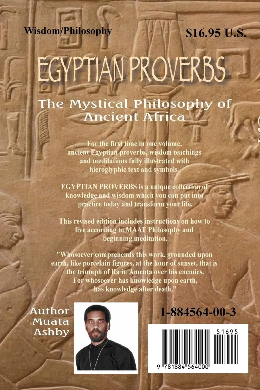 Rückseite: 9781884564000 | EGYPTIAN PROVERBS | Muata Ashby | Taschenbuch | Englisch | 2006