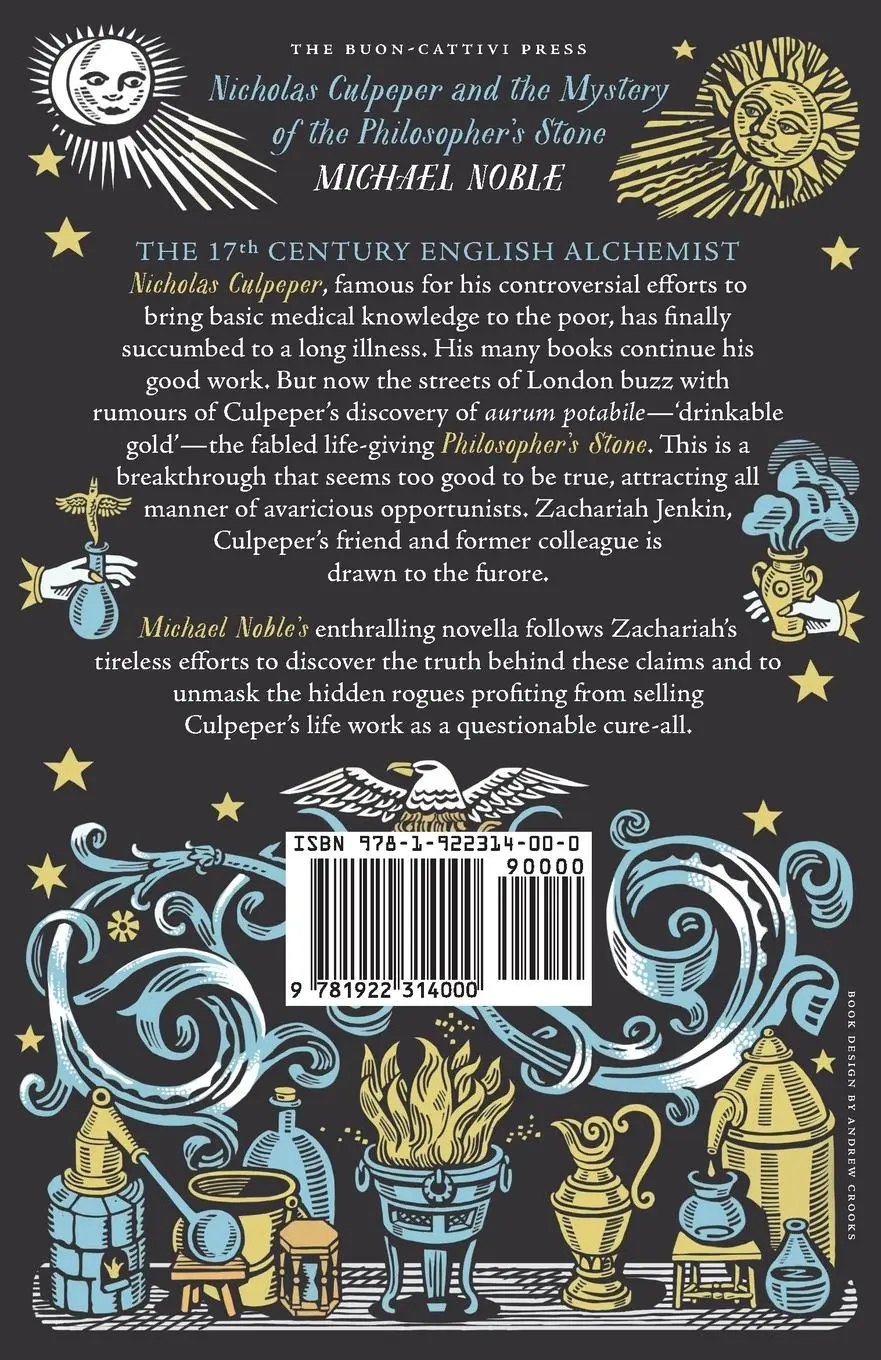 Rückseite: 9781922314000 | Nicholas Culpeper and the Mystery of the Philosopher's Stone | Noble