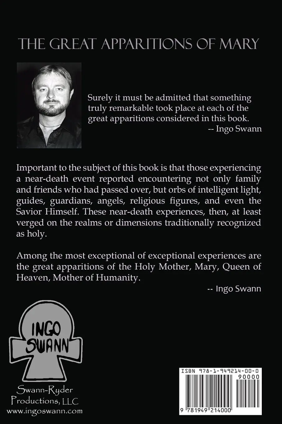 Rückseite: 9781949214000 | The Great Apparitions of Mary | Ingo Swann | Taschenbuch | Englisch