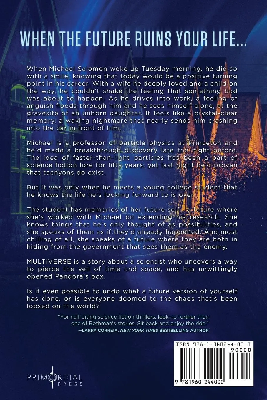 Rückseite: 9781960244000 | Multiverse | M. A. Rothman | Taschenbuch | Englisch | 2022