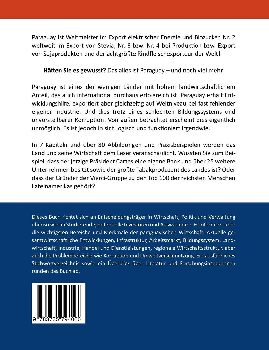 Rückseite: 9783735794000 | Paraguay - Erfolg ohne Industrie? | Kerstin Teicher | Taschenbuch