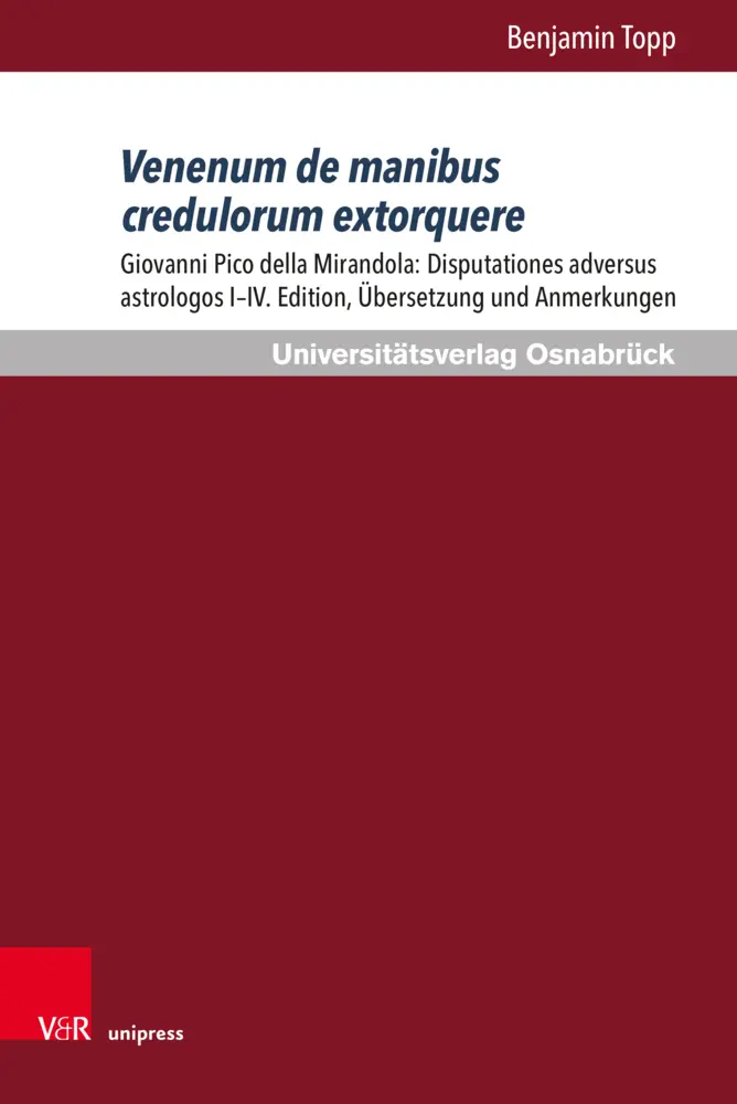Cover: 9783847114000 | Venenum de manibus credulorum extorquere | Benjamin Topp | Buch | 2022