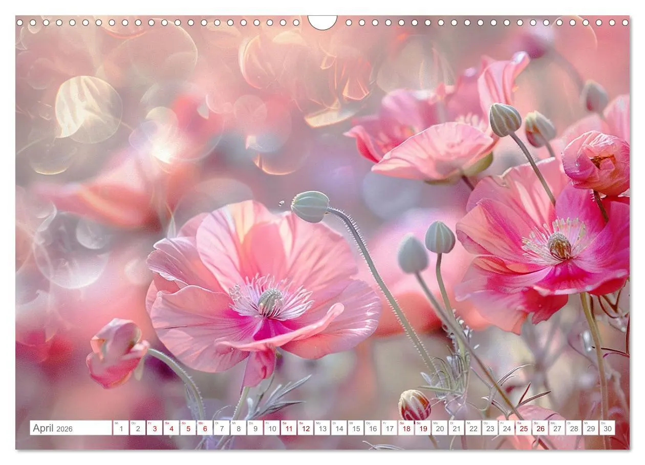 Bild: 9783457424100 | Bezaubernde Mohnblumen (Wandkalender 2026 DIN A3 quer), CALVENDO...