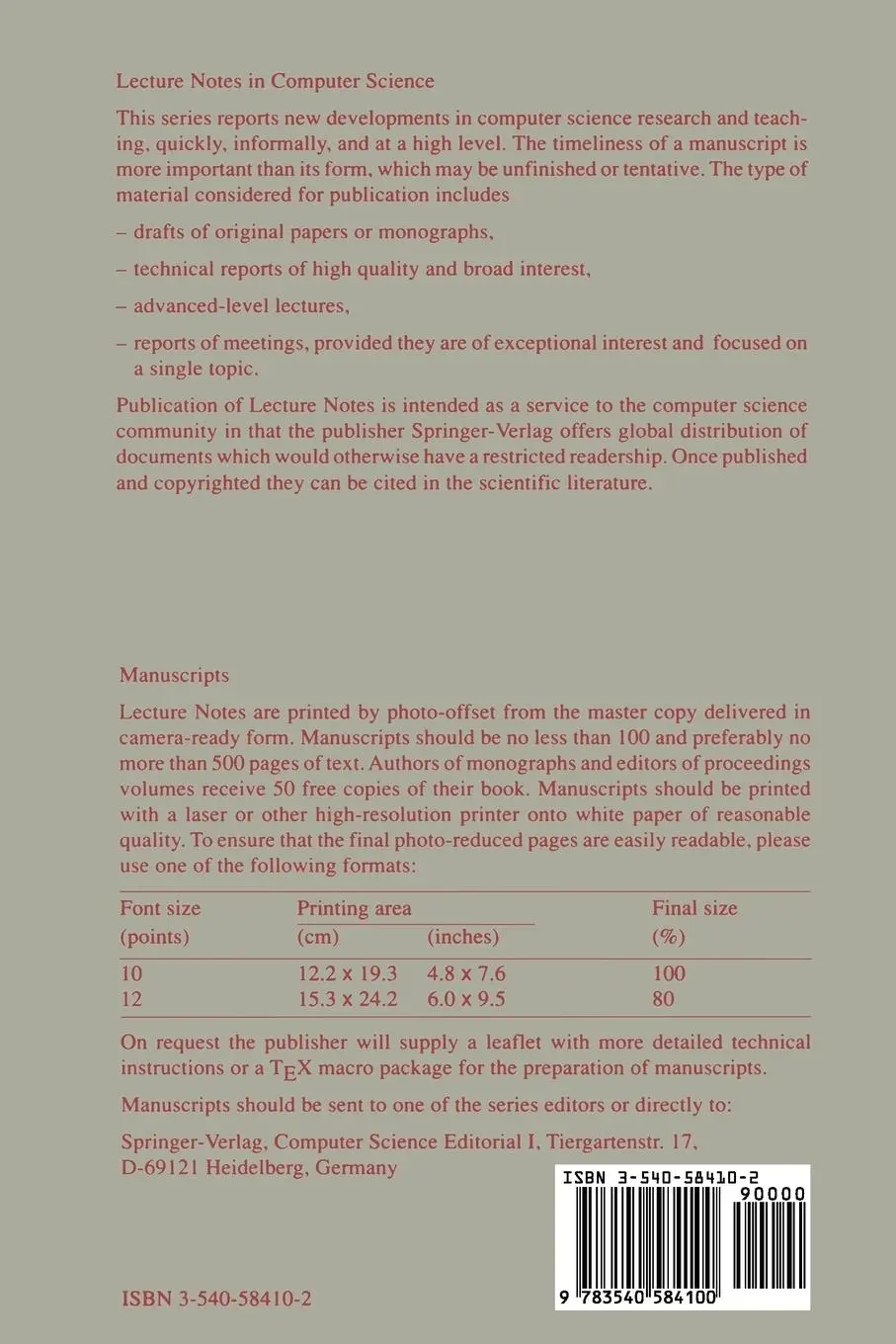 Rückseite: 9783540584100 | Numerical Integration | on Advanced Computer Systems | Taschenbuch