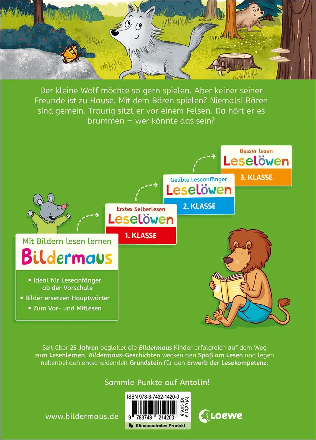 Rückseite: 9783743214200 | Bildermaus - Der kleine Wolf findet einen Freund | Julie Leuze | Buch