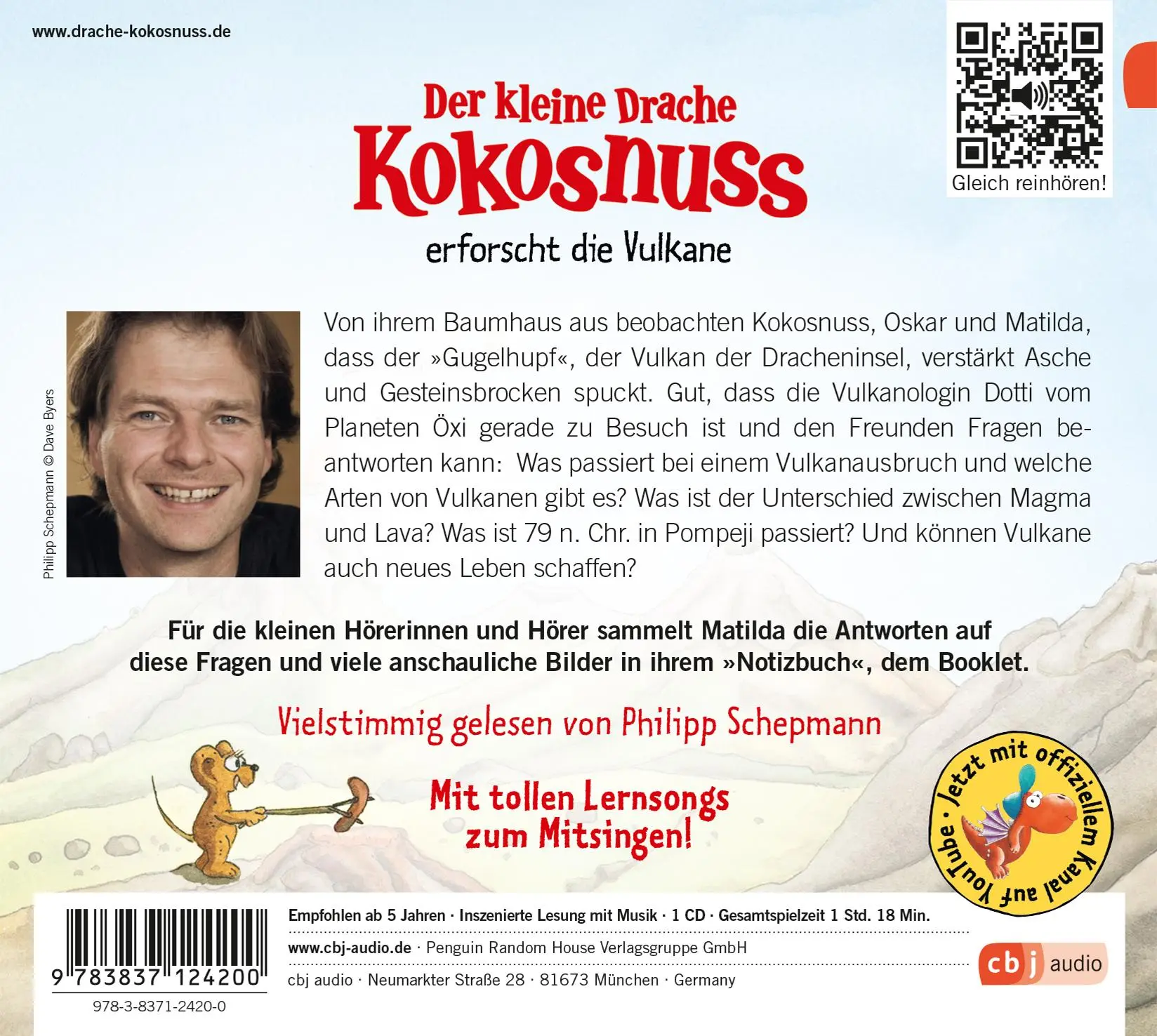 Bild: 9783837124200 | Alles klar! Der kleine Drache Kokosnuss erforscht die Vulkane | CD