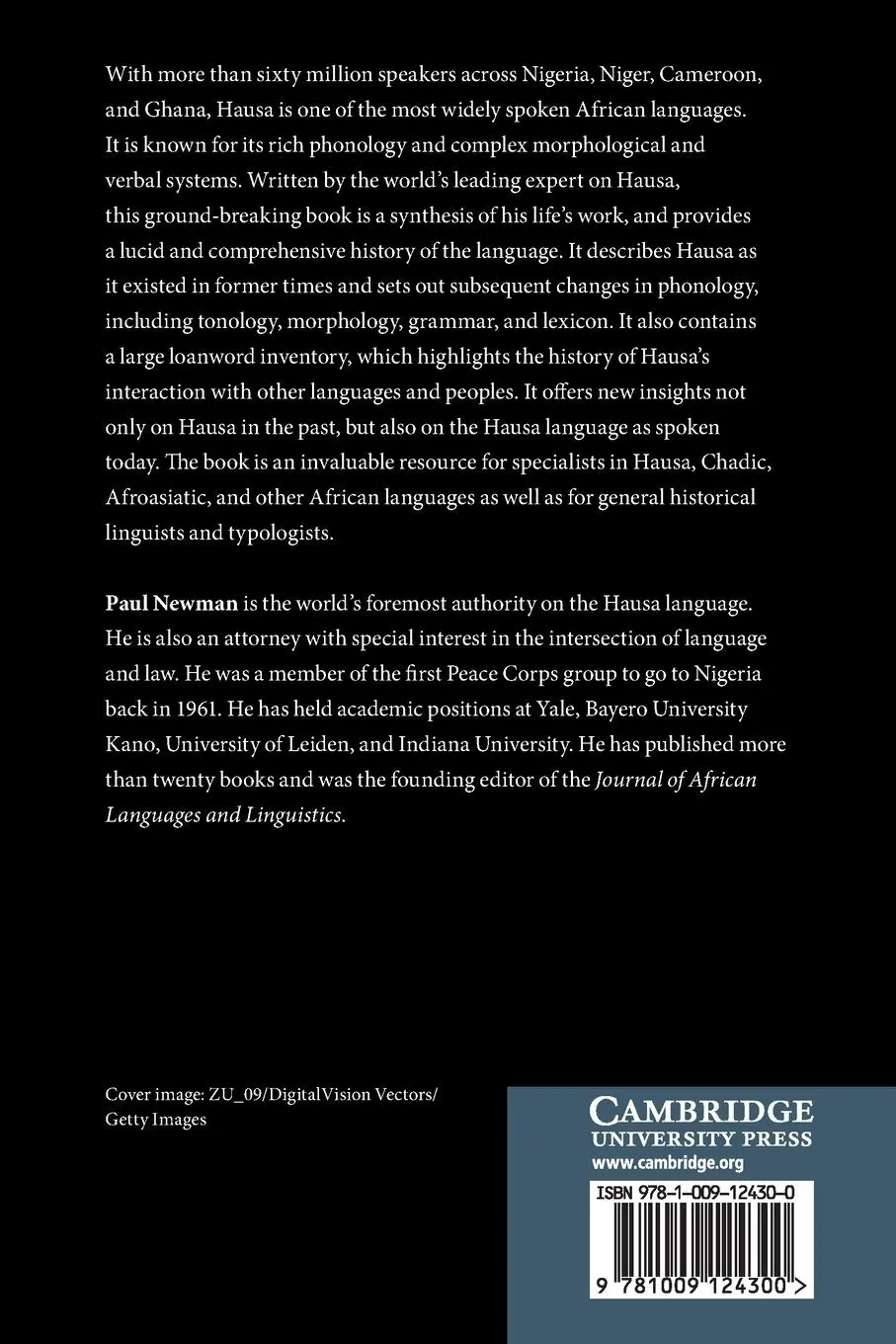 Rückseite: 9781009124300 | A History of the Hausa Language | Paul Newman | Taschenbuch | Englisch