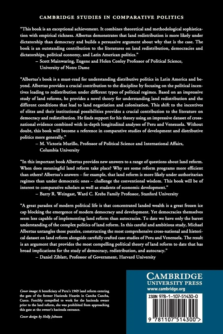 Rückseite: 9781107514300 | Autocracy and Redistribution | Michael Albertus | Taschenbuch | 2016