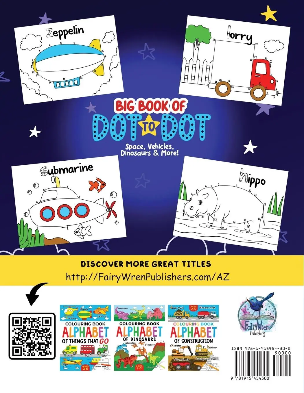 Rückseite: 9781915454300 | Big Book of Dot to Dot | Space, Vehicles, Dinosaurs &amp; More: Ages 3-6