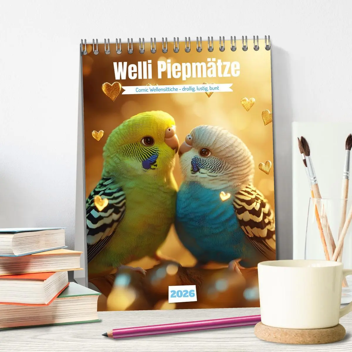 Bild: 9783516594300 | Welli Piepmätze (Tischkalender 2026 DIN A5 hoch), CALVENDO...
