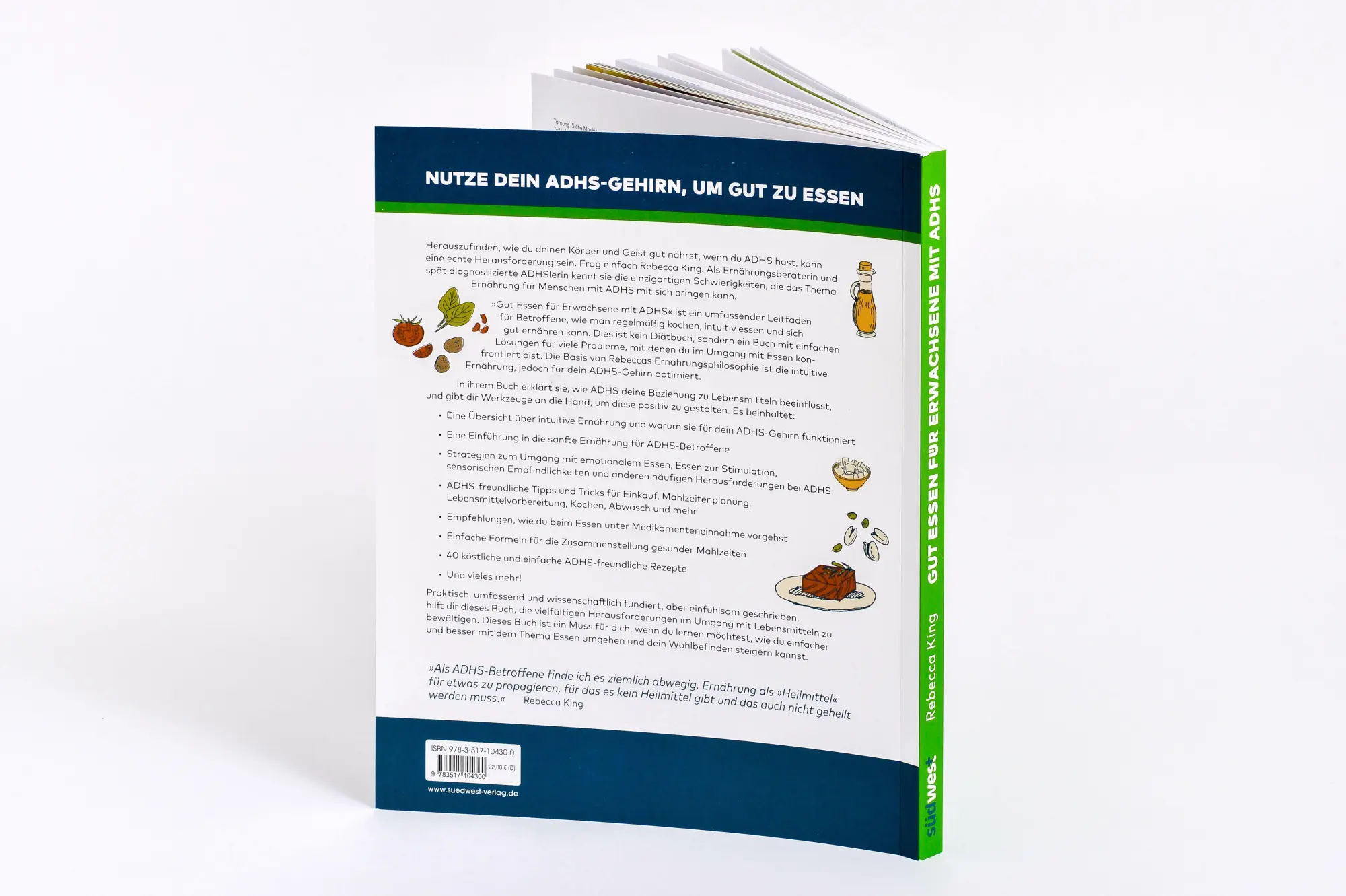 Bild: 9783517104300 | Gesunde Ernährung für Erwachsene mit ADHS | Rebecca King | Taschenbuch