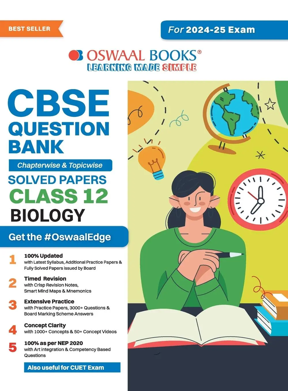Cover: 9789359584300 | Oswaal CBSE Question Bank Class 12 Biology, Chapterwise and...
