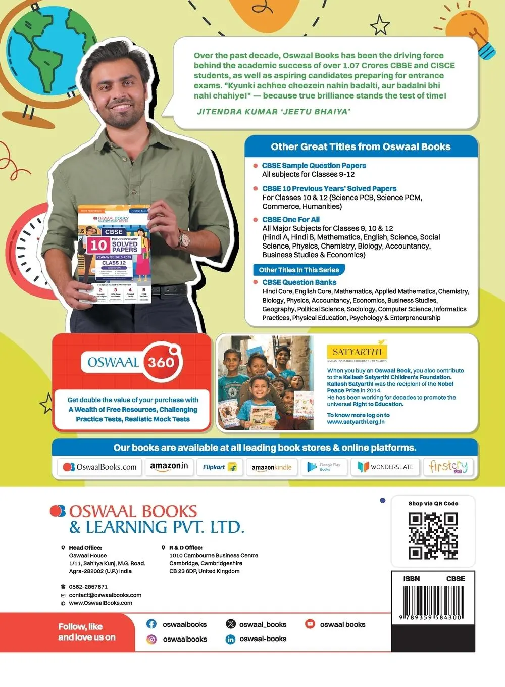 Rückseite: 9789359584300 | Oswaal CBSE Question Bank Class 12 Biology, Chapterwise and...