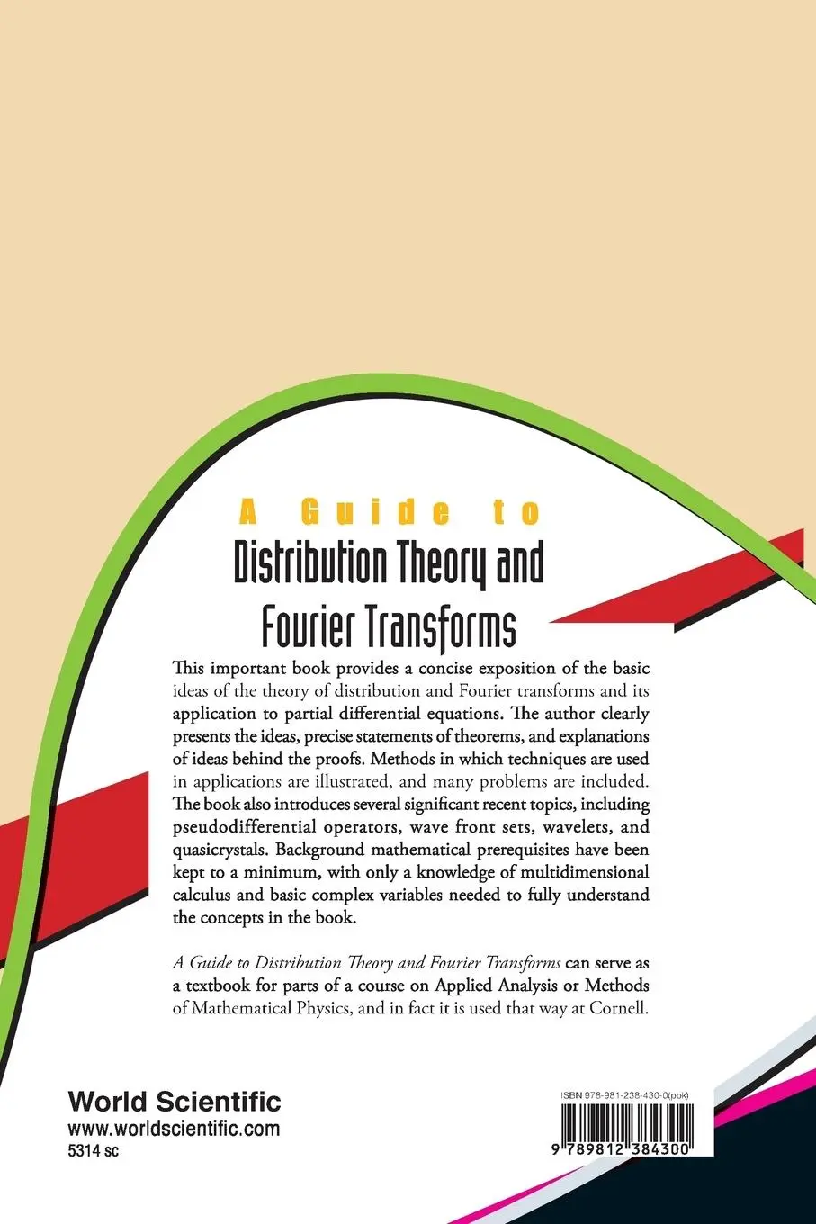 Rückseite: 9789812384300 | GUIDE TO DISTRIBUTION THEORY &amp; FOURIER.. | Robert S Strichartz | Buch