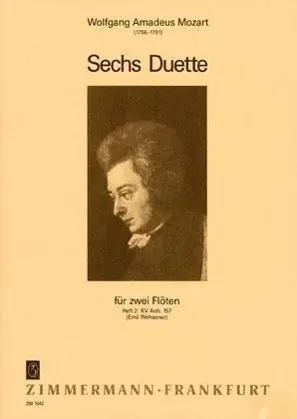 Cover: 9790010104300 | Sechs Duette 2 | Nr. 4-6 - KV Anh 157. 2 Flöten., Dt/engl/frz | Mozart
