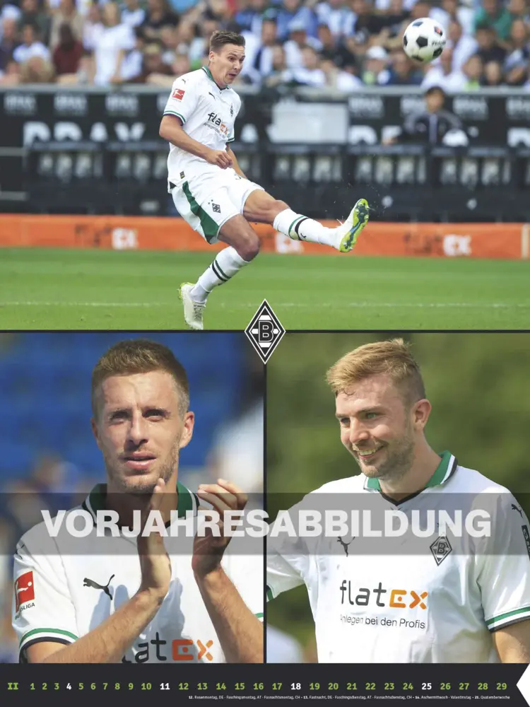 Bild: 4002725994400 | N NEUMANNVERLAGE - Borussia Mönchengladbach 2025 Posterkalender,...