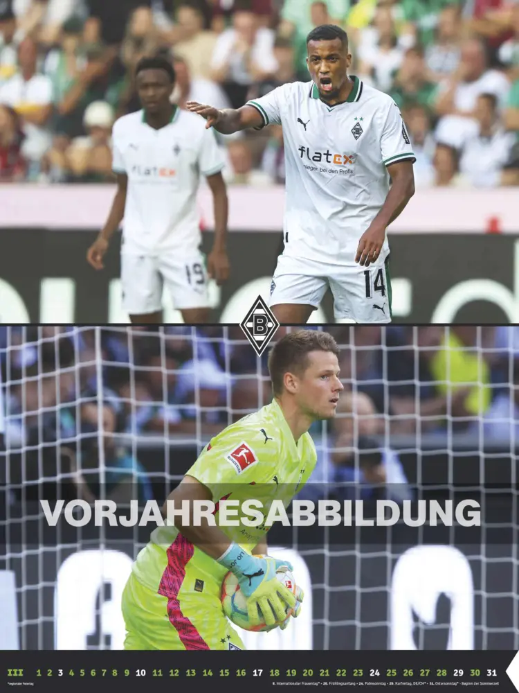 Bild: 4002725994400 | N NEUMANNVERLAGE - Borussia Mönchengladbach 2025 Posterkalender,...