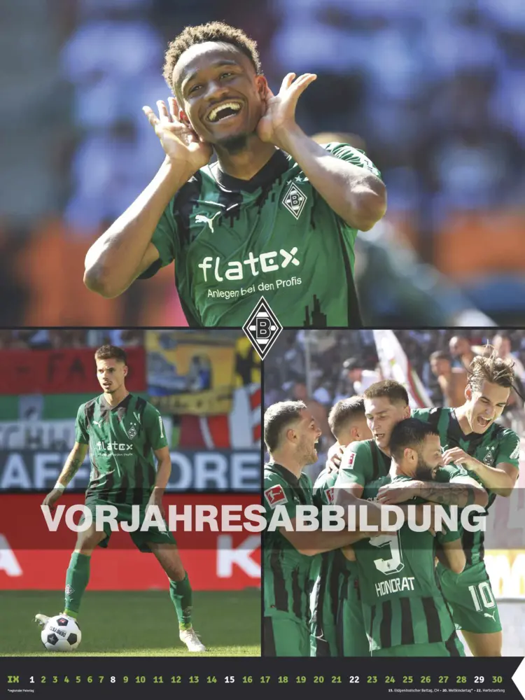 Bild: 4002725994400 | N NEUMANNVERLAGE - Borussia Mönchengladbach 2025 Posterkalender,...