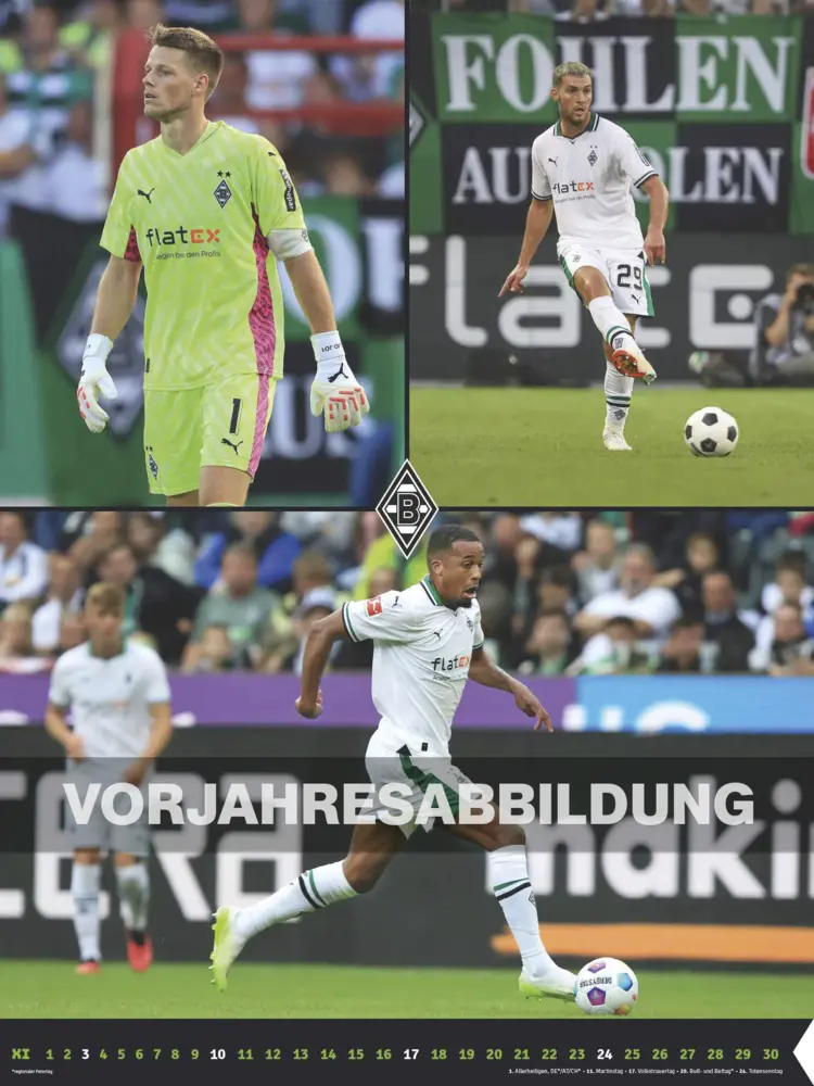 Bild: 4002725994400 | N NEUMANNVERLAGE - Borussia Mönchengladbach 2025 Posterkalender,...