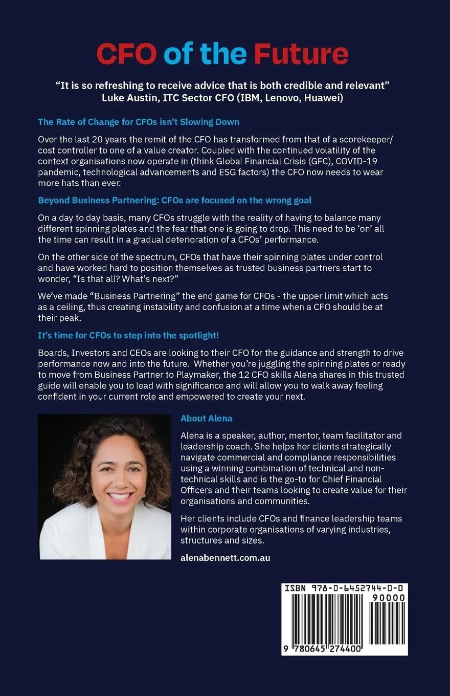 Rückseite: 9780645274400 | CFO of the Future | Alena Bennett | Taschenbuch | Englisch | 2021