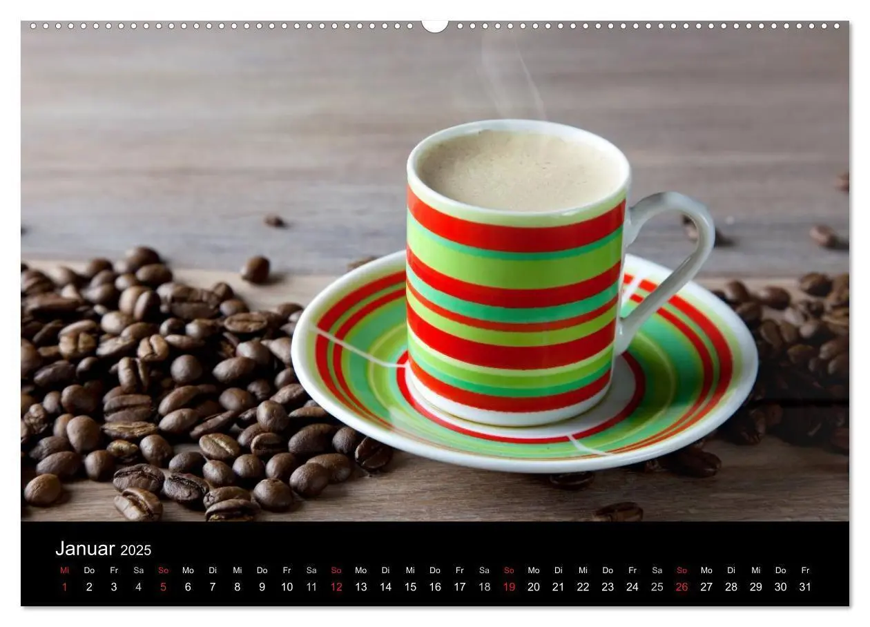 Bild: 9783435784400 | Kaffee &amp; Schokolade (Wandkalender 2025 DIN A2 quer), CALVENDO...