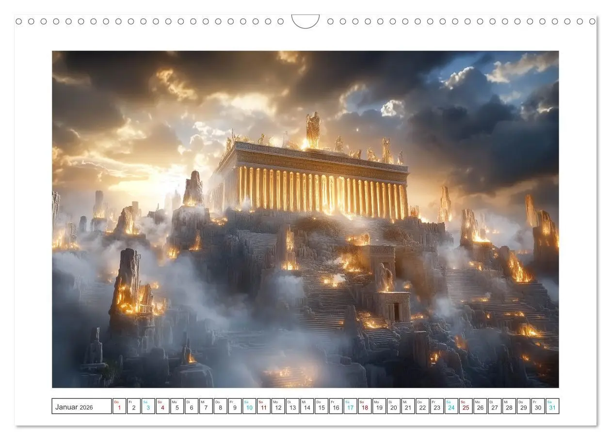 Bild: 9783457254400 | Fantasievolle Weltwunder (Wandkalender 2026 DIN A3 quer), CALVENDO...