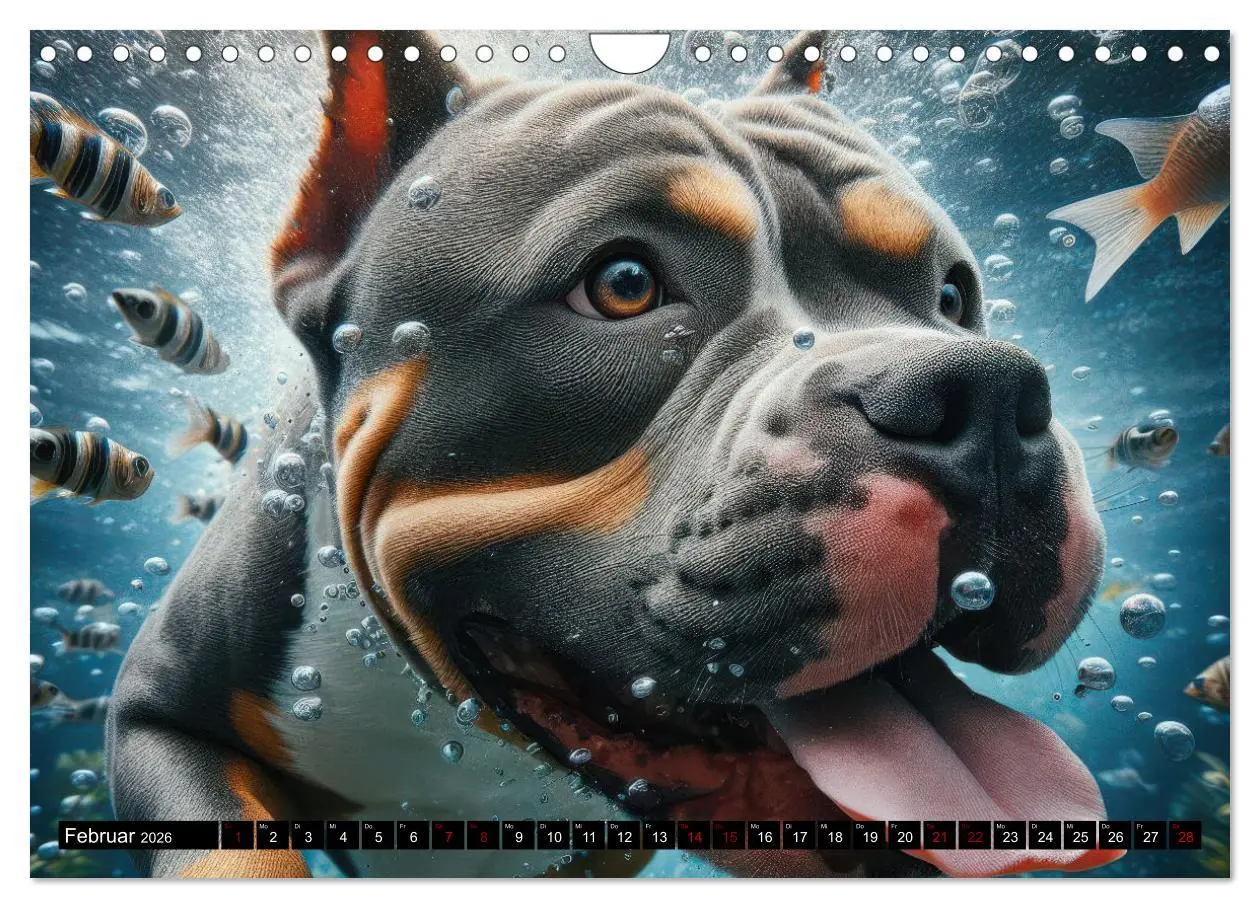 Bild: 9783457324400 | Badespaß - Hunde unter Wasser (Wandkalender 2026 DIN A4 quer),...