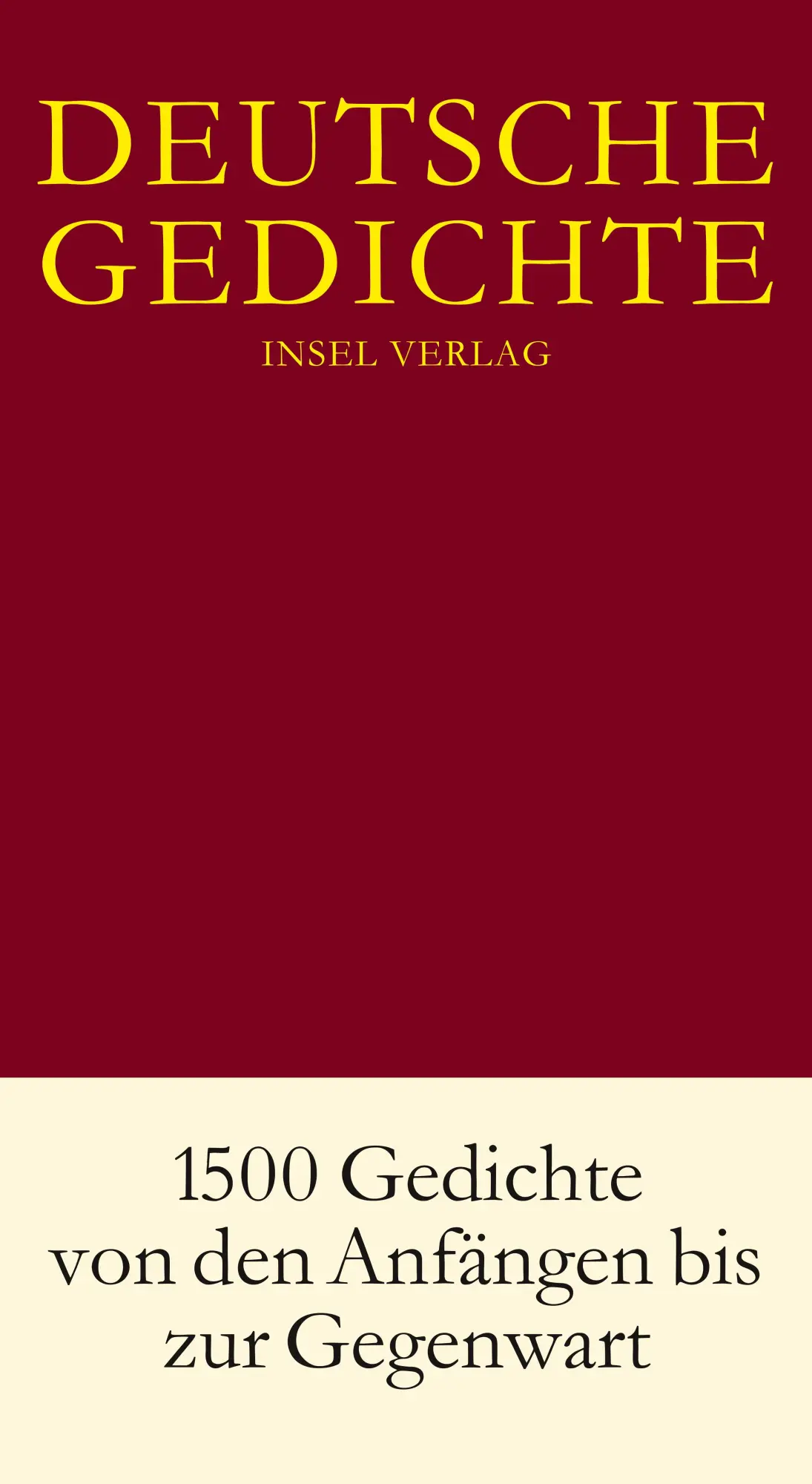 Cover: 9783458174400 | Deutsche Gedichte in einem Band | Hans-Joachim Simm | Buch | 1471 S.