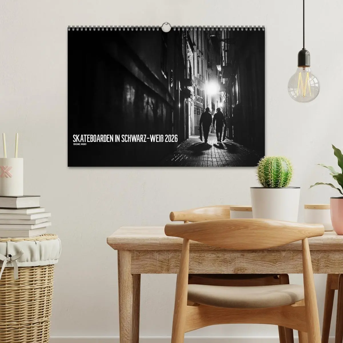 Bild: 9783516104400 | Skateboarden in Schwarz-Weiß (Wandkalender 2026 DIN A3 quer),...