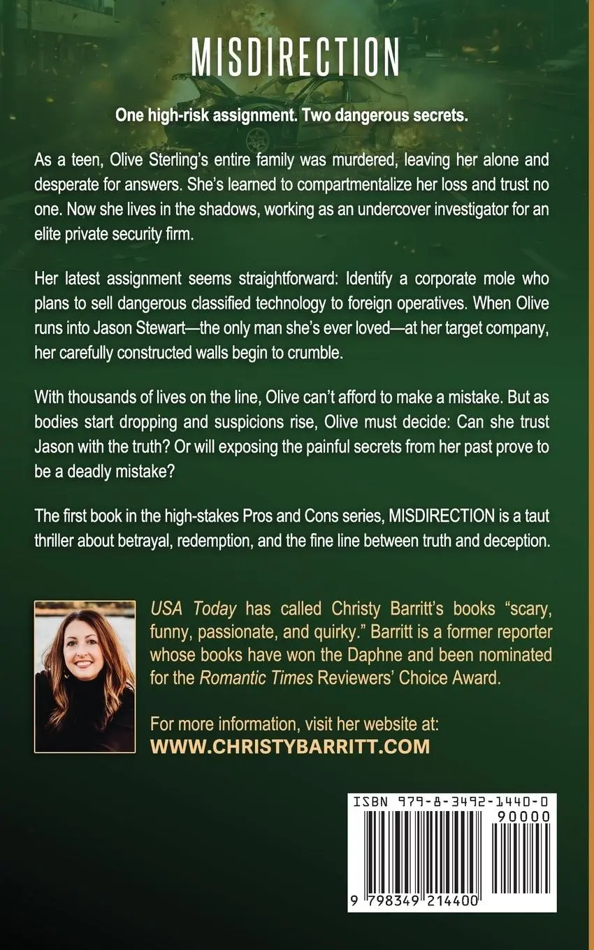 Rückseite: 9798349214400 | Misdirection | Christy Barritt | Taschenbuch | Pros and Cons Mysteries