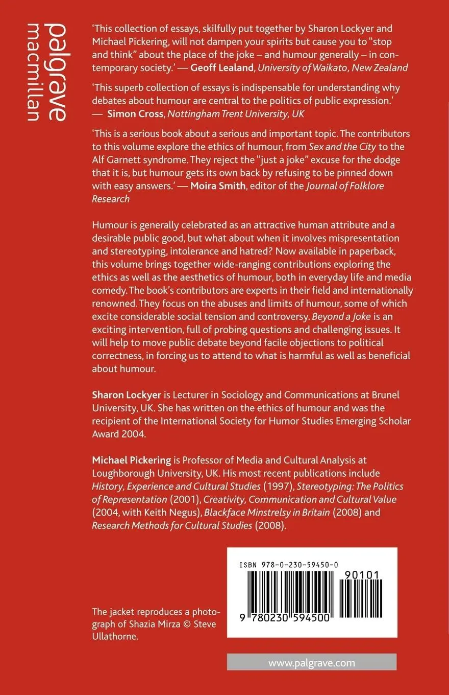 Rückseite: 9780230594500 | Beyond a Joke | The Limits of Humour | S. Lockyer (u. a.) | Buch