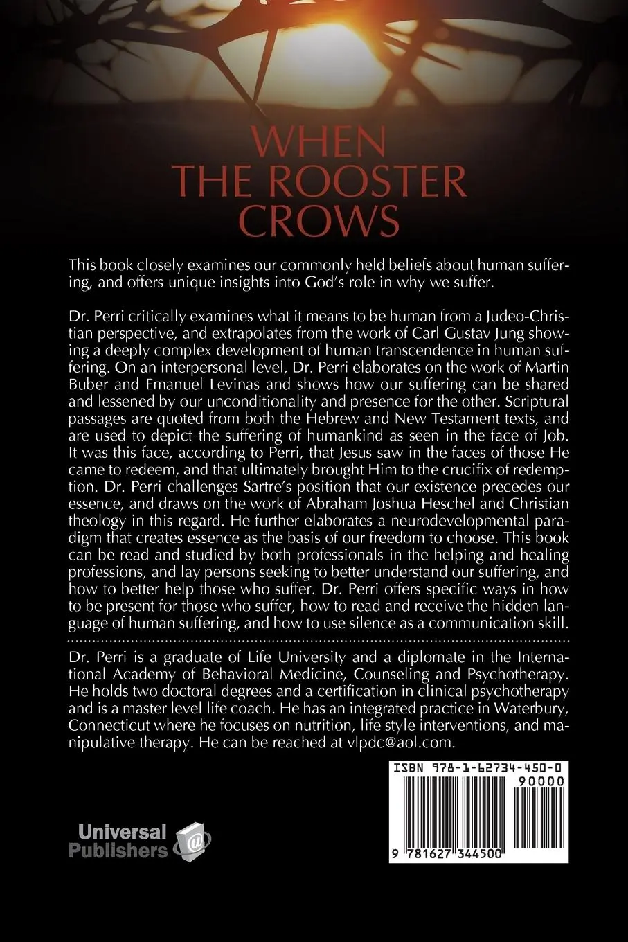 Rückseite: 9781627344500 | When The Rooster Crows | God, Suffering and Being In the World | Perri