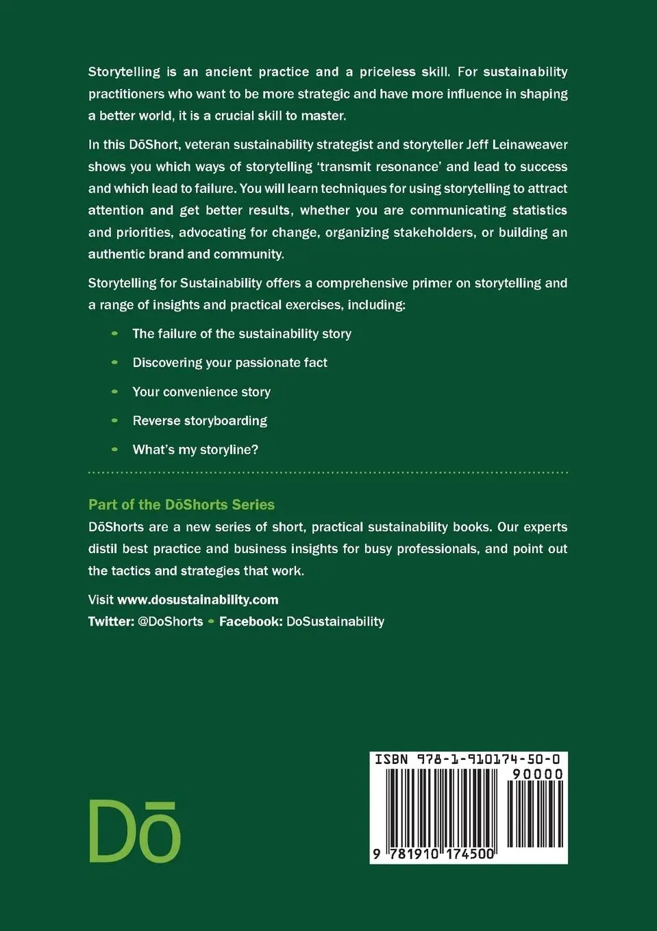 Rückseite: 9781910174500 | Storytelling for Sustainability | Deepening the Case for Change | Buch