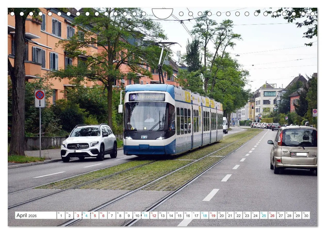 Bild: 9783457314500 | Die Zürcher Tram (Wandkalender 2026 DIN A4 quer), CALVENDO...
