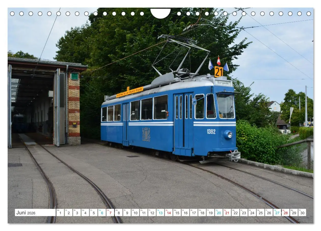 Bild: 9783457314500 | Die Zürcher Tram (Wandkalender 2026 DIN A4 quer), CALVENDO...