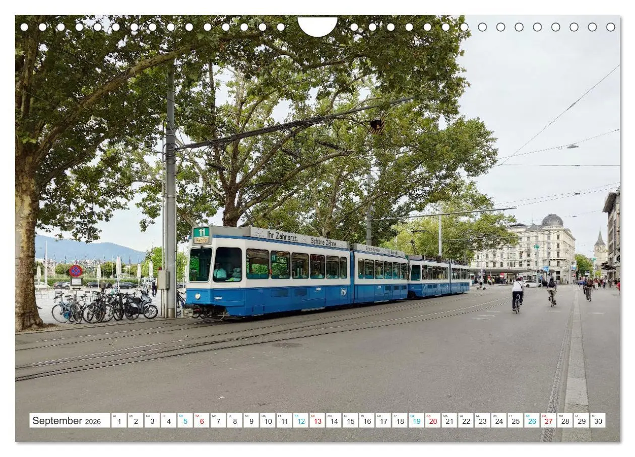 Bild: 9783457314500 | Die Zürcher Tram (Wandkalender 2026 DIN A4 quer), CALVENDO...