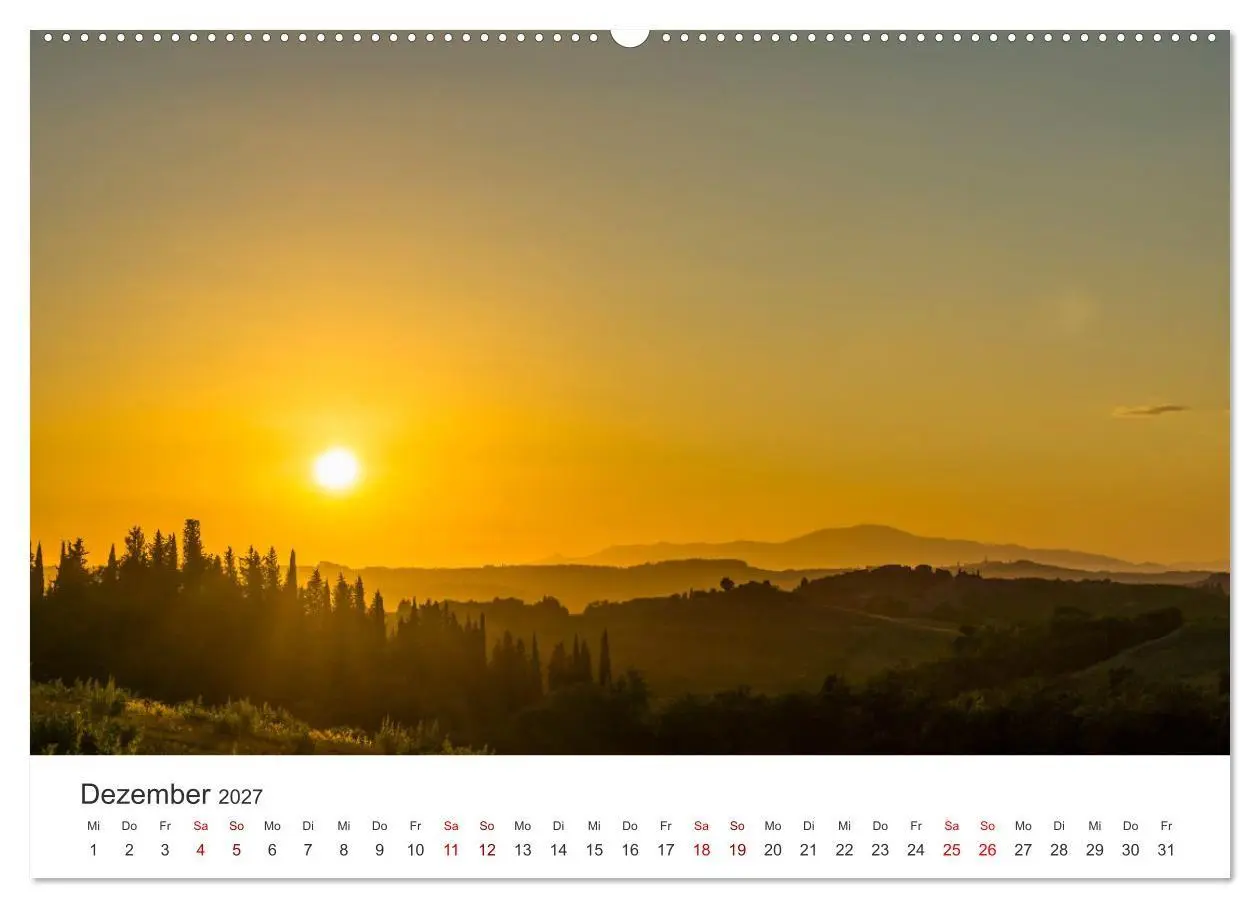 Bild: 9783569804500 | Motive der Toskana (hochwertiger Premium Wandkalender 2027 DIN A2...