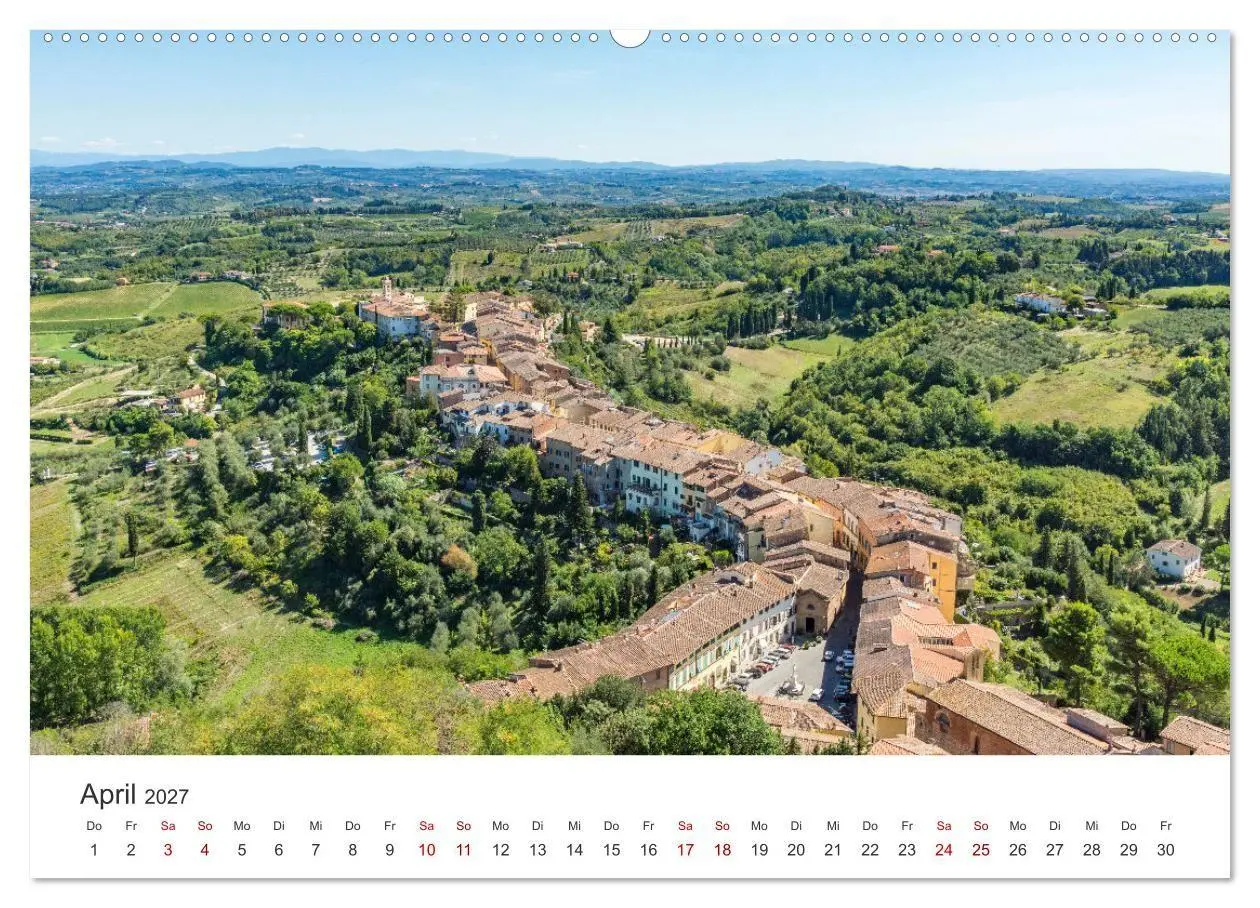 Bild: 9783569804500 | Motive der Toskana (hochwertiger Premium Wandkalender 2027 DIN A2...