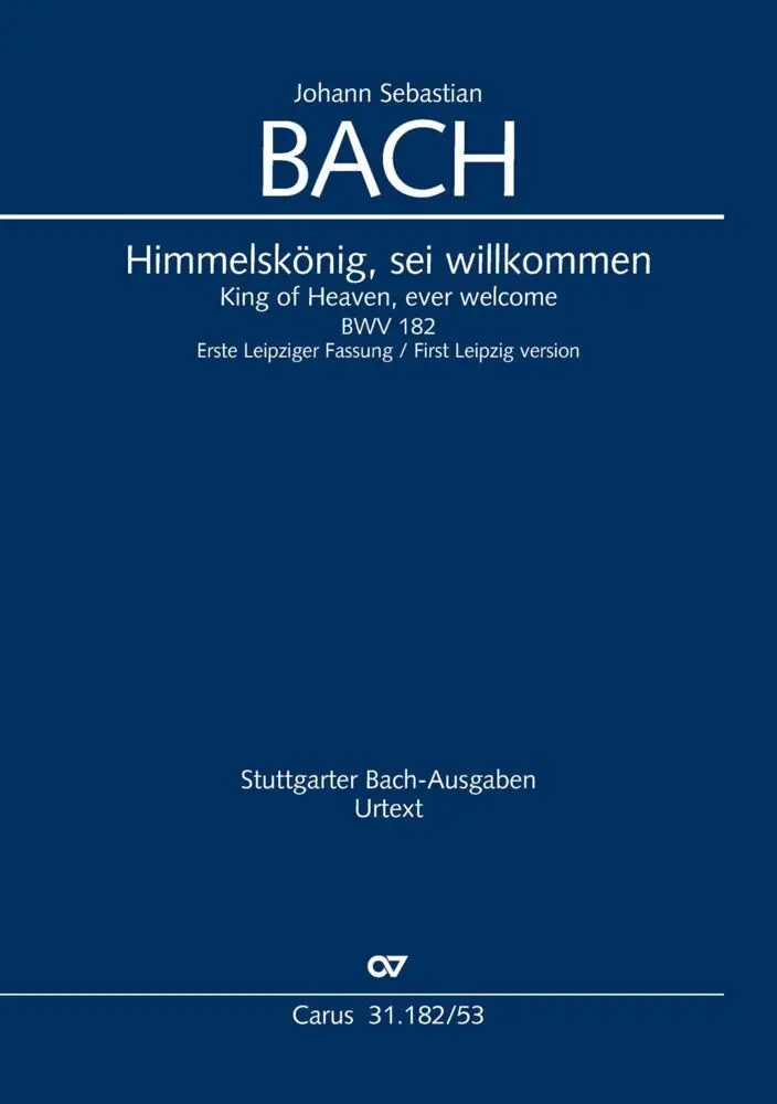 Cover: 9790007144500 | Himmelskönig, sei willkommen (Klavierauszug) | Johann Sebastian Bach